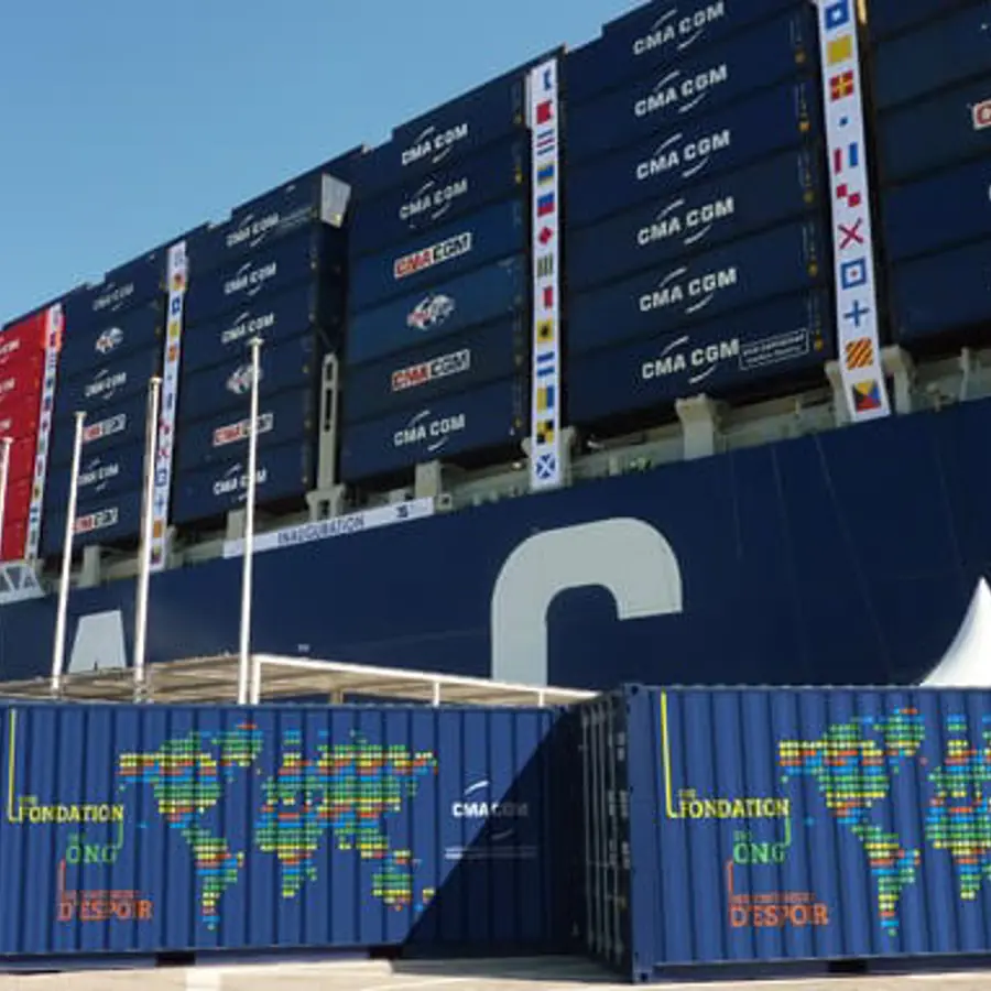 Cma Cgm Jacques Saade Lng Container Ship